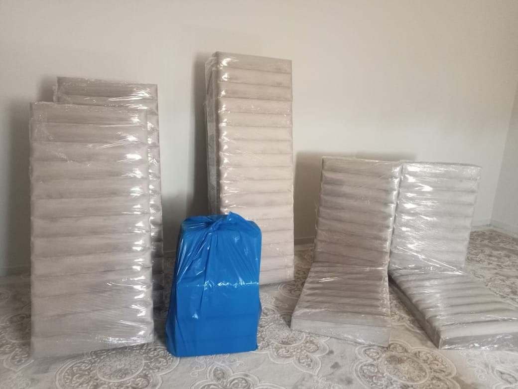 مراتب وظهور جلسة أرضية مغلفة ومرتبة بعد فكها